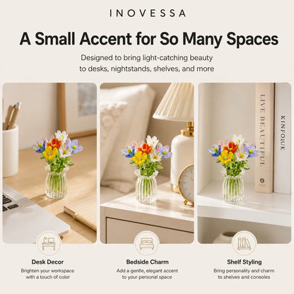 Floria Miniature Glass Flower Set