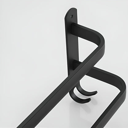 Bathroom Towel Rail Wall | Mounted Double or Triple Bar Space Saving Rack