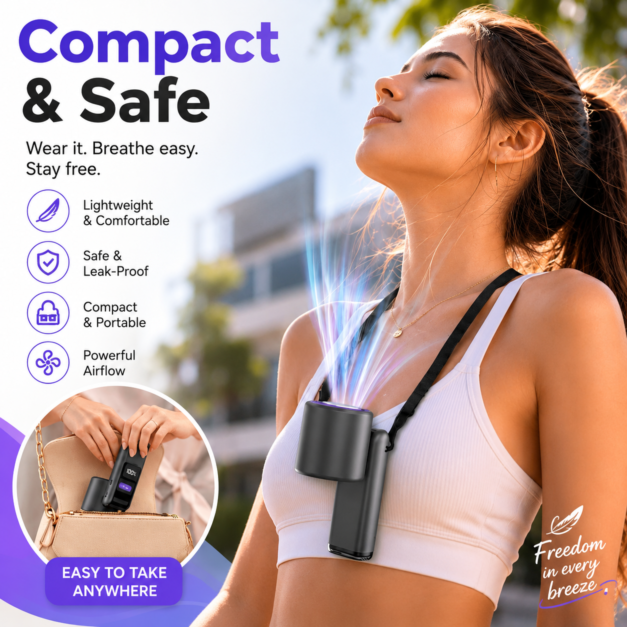 Handheld Fan with Cooling Plate & Flashlight – Zephyr by KELiving (4)