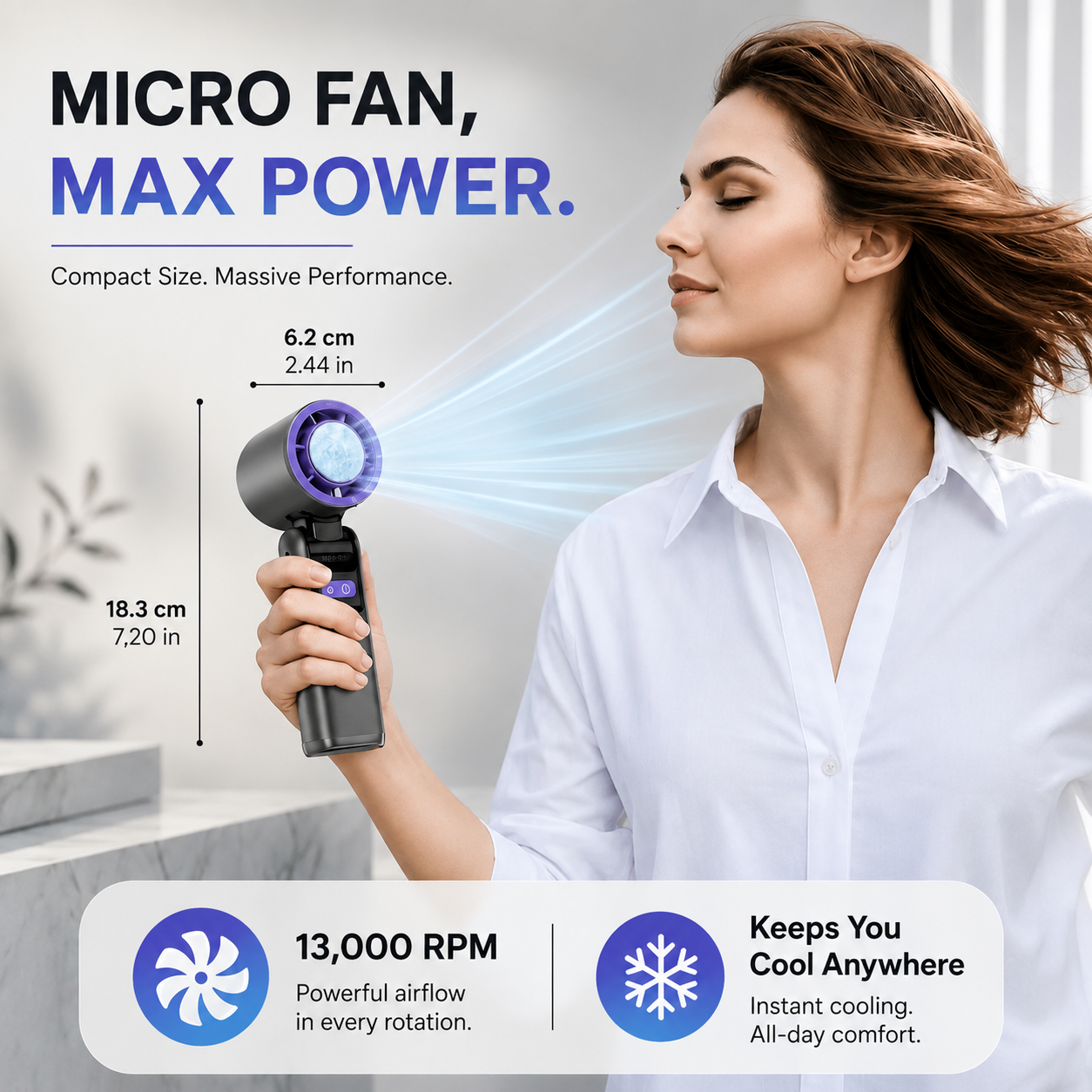 Handheld Fan with Cooling Plate & Flashlight – Zephyr by KELiving (7)