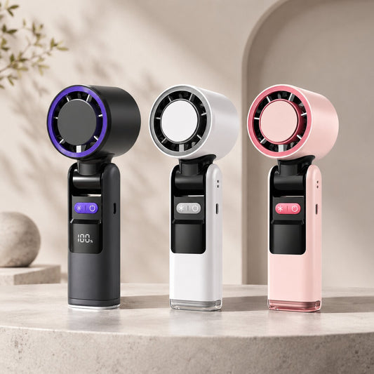 Handheld Fan with Cooling Plate & Flashlight – Zephyr by KELiving (1)