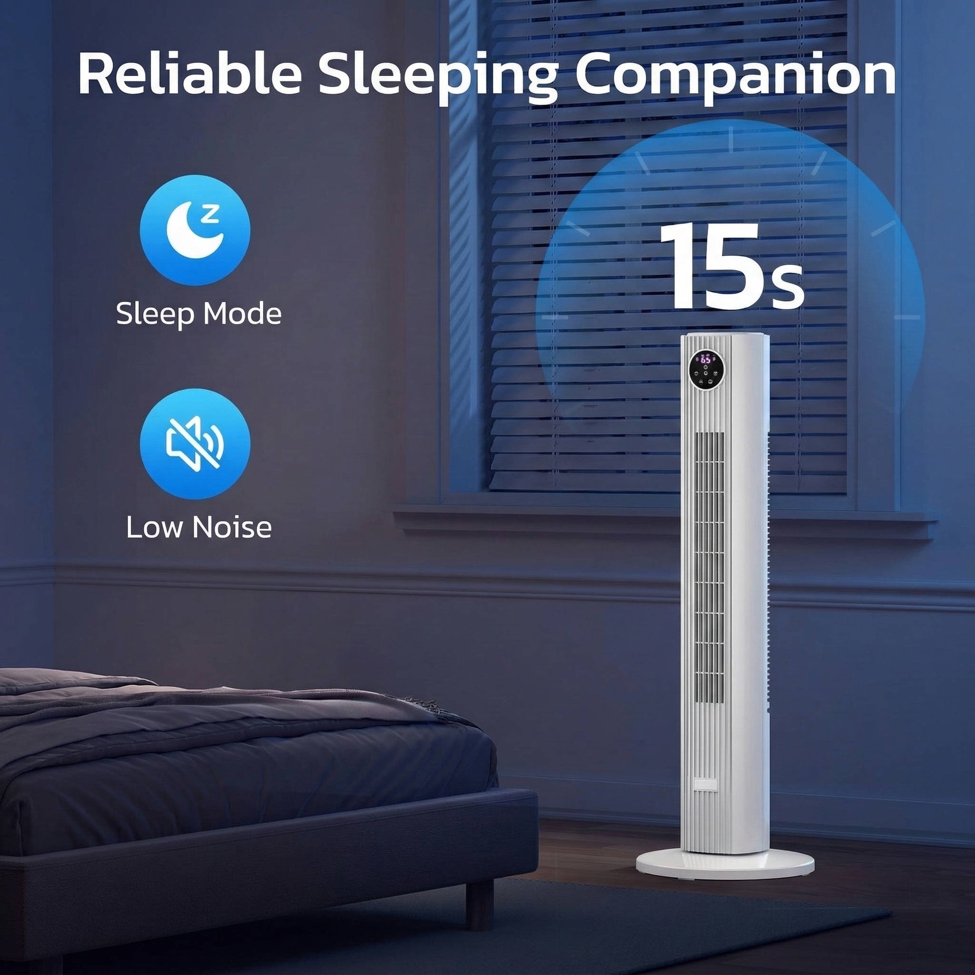 Home Breeze | Portable AC Unit with 90-Degree Oscillation | Compact Design for Effortless Cooling 2