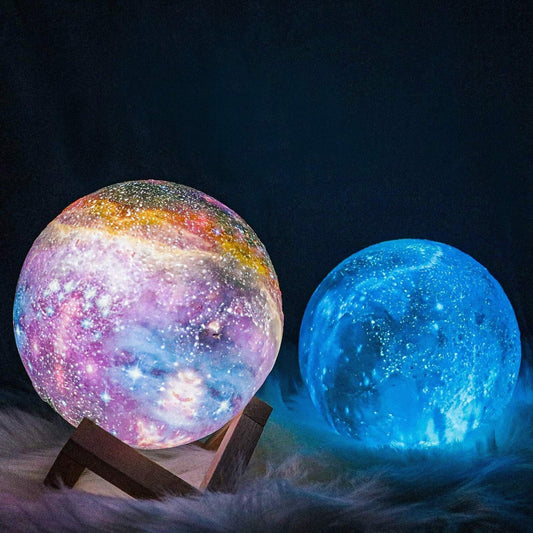 Home decor 3D printed moon lamp | Color-changing wireless night light with remote control 0