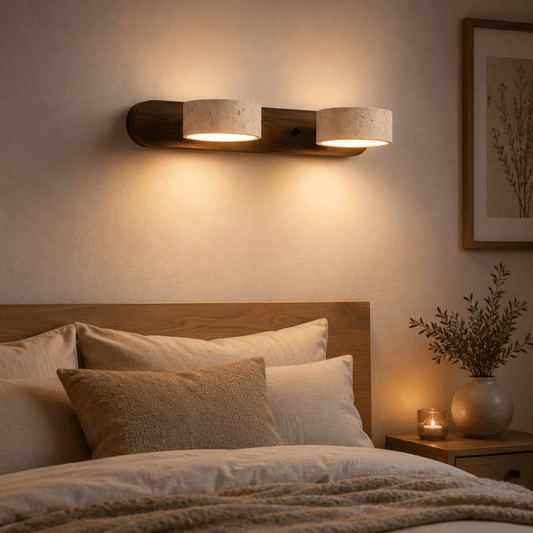 ILLUMISTONE – Architectural LED wall light made of travertine for stylish accents