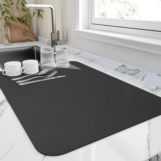 Kitchen super absorbent diatomite drying mat | Quick-dry dish drying solution 0