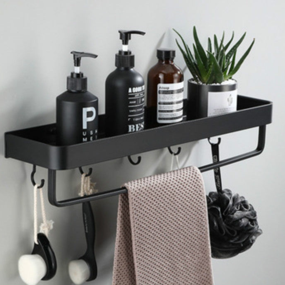 Luxury No-Drill Bathroom Shelf, Stylish, Durable & Space-Saving