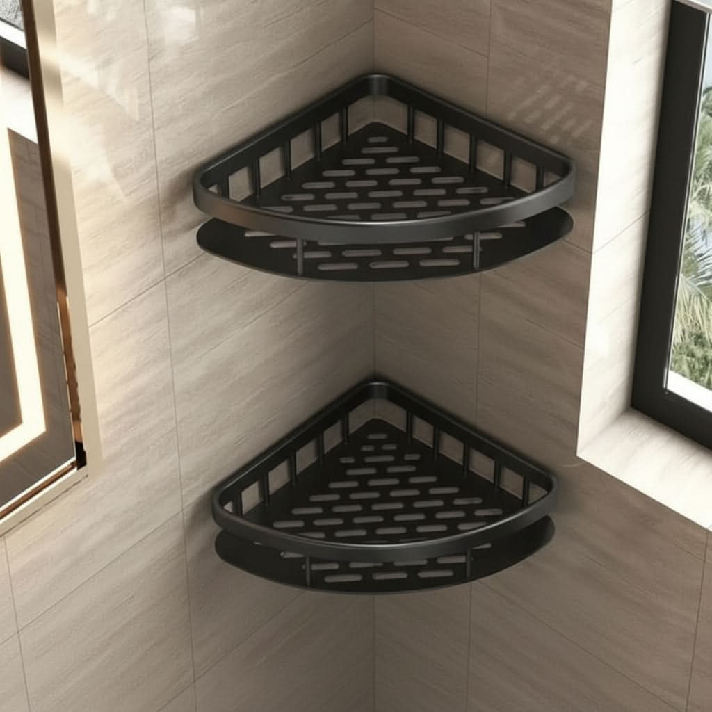 STICKSHELF – Adhesive Bathroom Shelf Easy Storage Shower Organizer