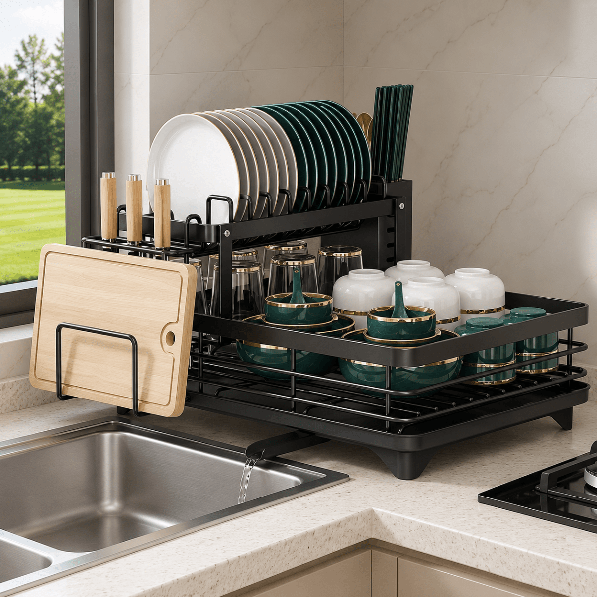 ORGADRAIN – Foldable Draining Rack for a Tidy Kitchen
