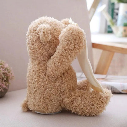 Peek-A-Boo Teddy | Interactive Plush Toy with Musical Functionality | Engaging Companion for Baby's Tummy Time Development 3