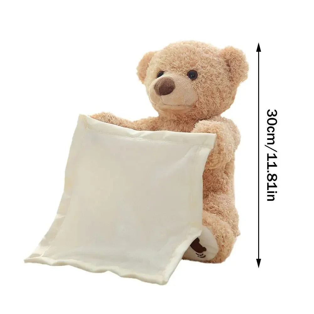 Peek-A-Boo Teddy | Interactive Plush Toy with Musical Functionality | Engaging Companion for Baby's Tummy Time Development 4