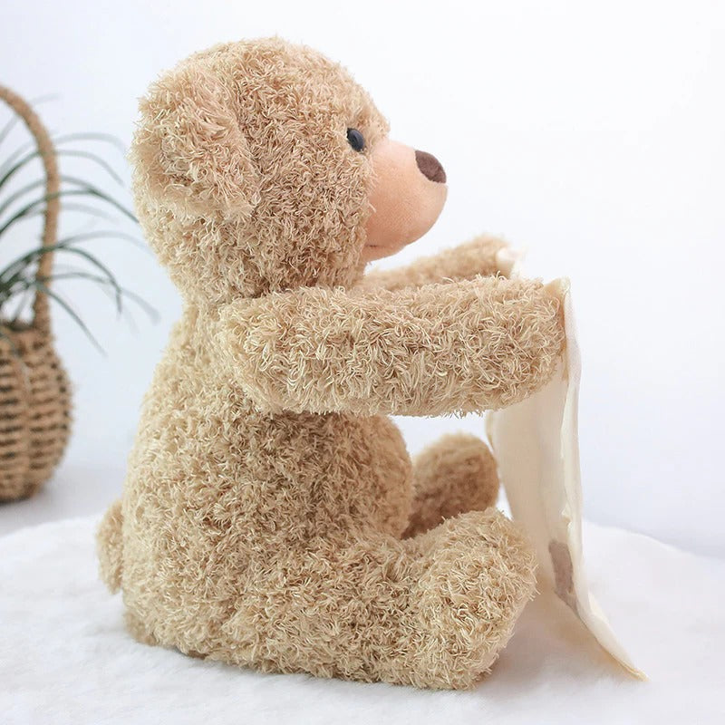 Peek-A-Boo Teddy | Interactive Plush Toy with Musical Functionality | Engaging Companion for Baby's Tummy Time Development 5