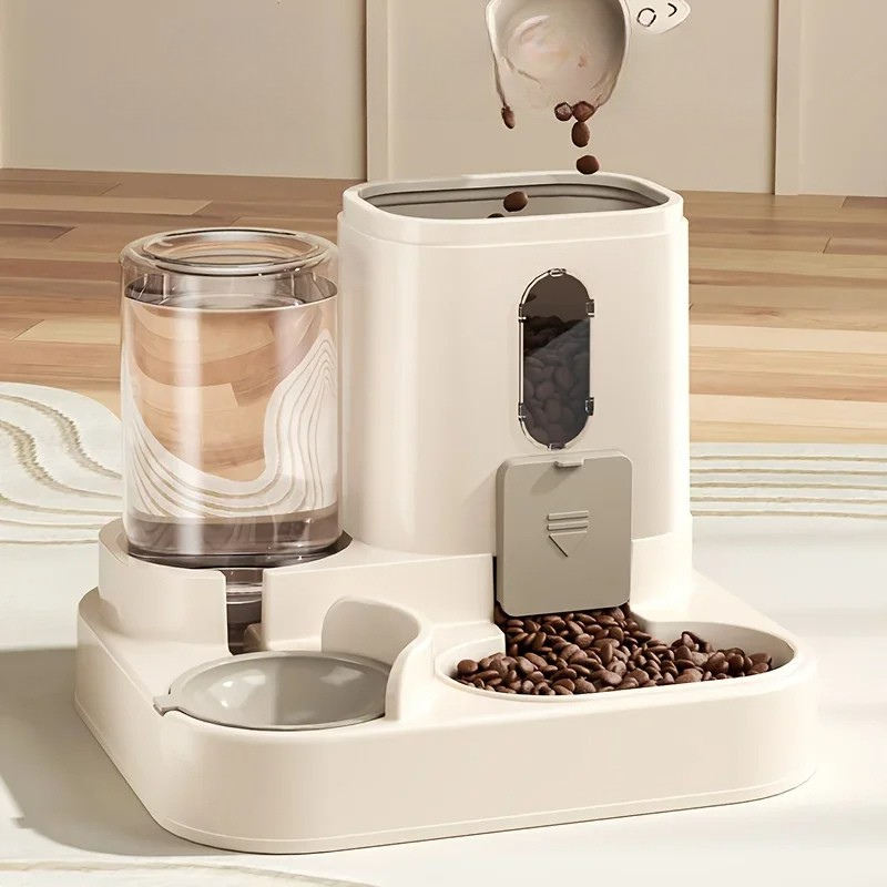 Pet Essentials | Automatic Pet Feeder with Anti-Tip Design | Gravity-Based System for Consistent Nourishment 0