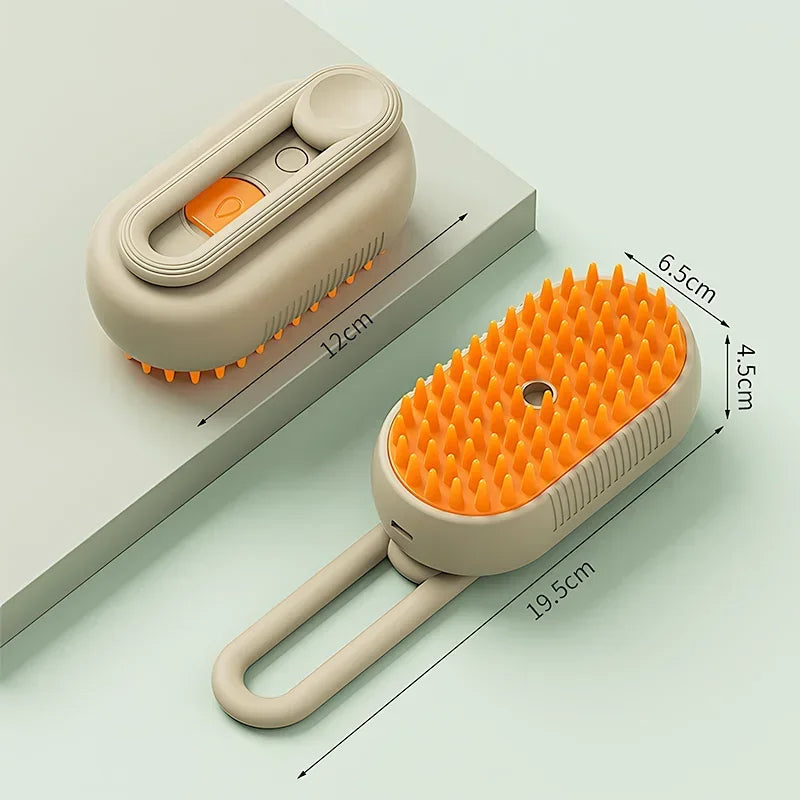 Pet Grooming Revolution | 3-in-1 Pet Brush with Massage & Spray | Versatile Grooming Tool for Cats and Dogs 2