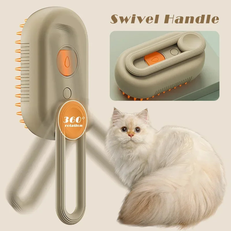 Pet Grooming Revolution | 3-in-1 Pet Brush with Massage & Spray | Versatile Grooming Tool for Cats and Dogs 5