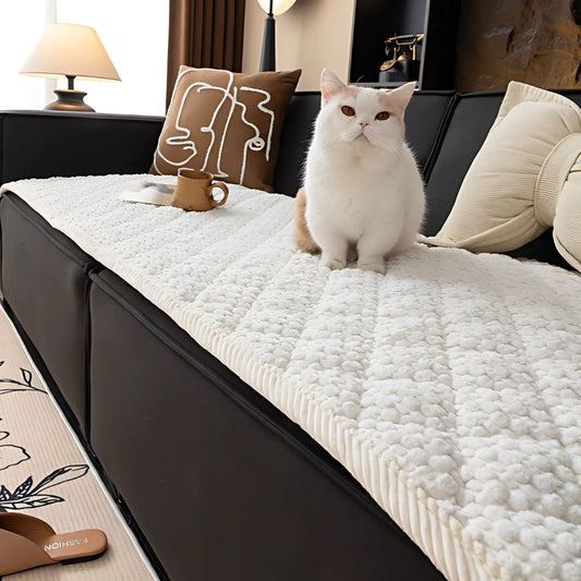 Pet sofa protector | Textured quilted couch cover for dogs and pets 0