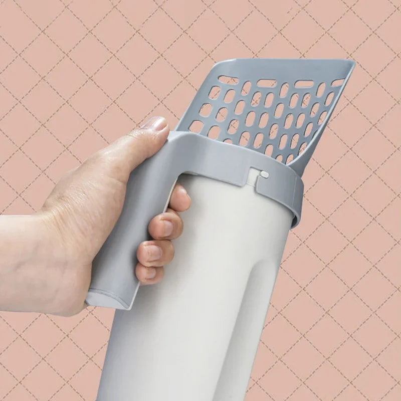 Purrfect Clean | Cat Litter Scoop with Built-In Waste Container | Spacious Design for Effortless Disposal 0