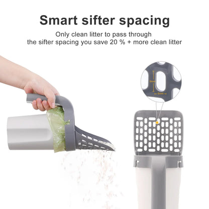 Purrfect Clean | Cat Litter Scoop with Built-In Waste Container | Spacious Design for Effortless Disposal 3
