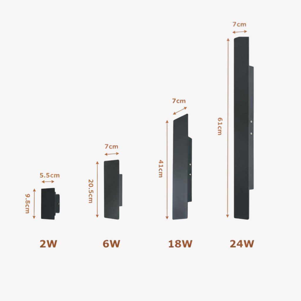 Weatherproof LED Wall Lights - Outdoor Durability