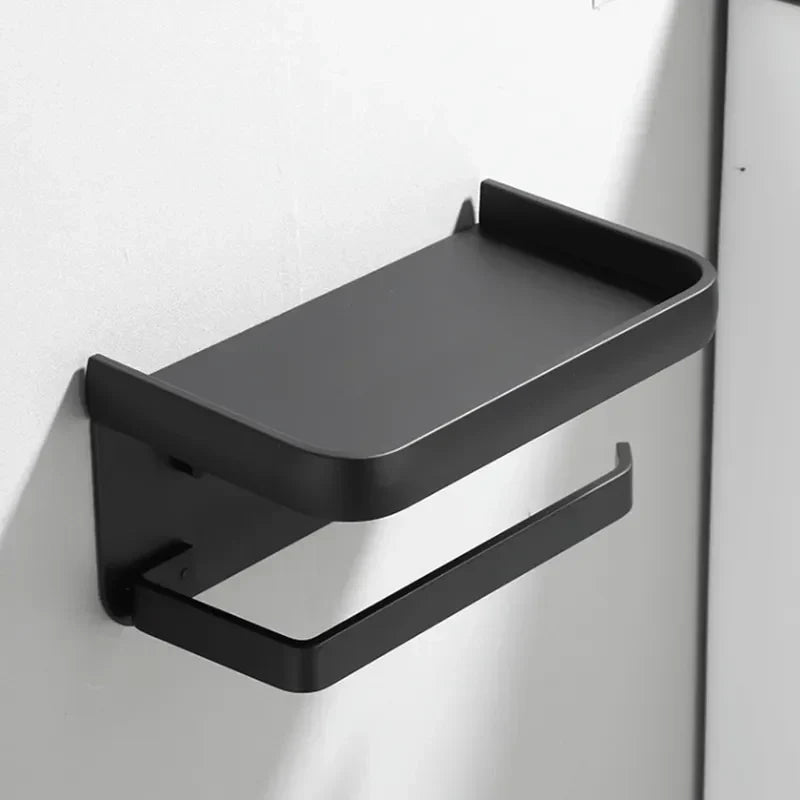 AeroShelf – Modern Toilet Roll Holder with Stylish Storage Shelf