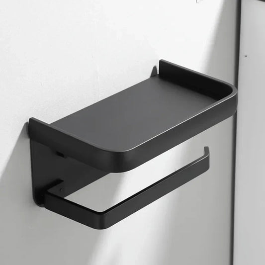 AeroShelf – Modern Toilet Roll Holder with Stylish Storage Shelf