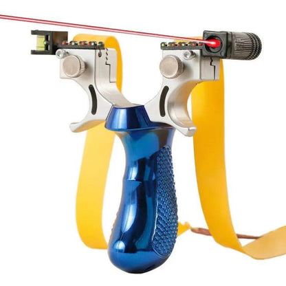 Precision Slingshot with Laser Sight, Black Metal, Outdoor Sport
