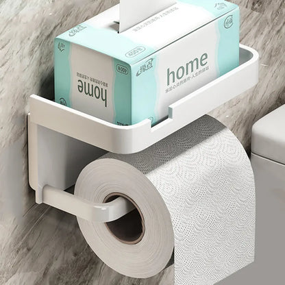 AeroShelf – Modern Toilet Roll Holder with Stylish Storage Shelf