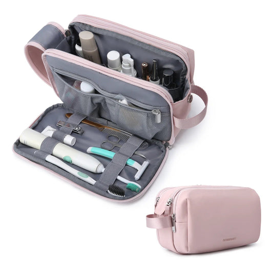 Travel Companion | Waterproof Travel Makeup Bag with Multiple Pockets | Lightweight Organizer for Toiletries and Cosmetics 0