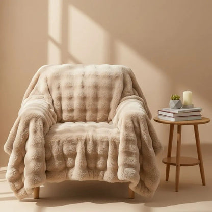 Dehaired Angora Velvet Blanket