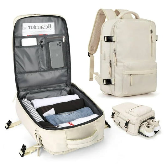 Versatile Travel Backpack | Waterproof Design with USB Port & Anti-Theft Features | Stylish Carry On Backpack for Women 0