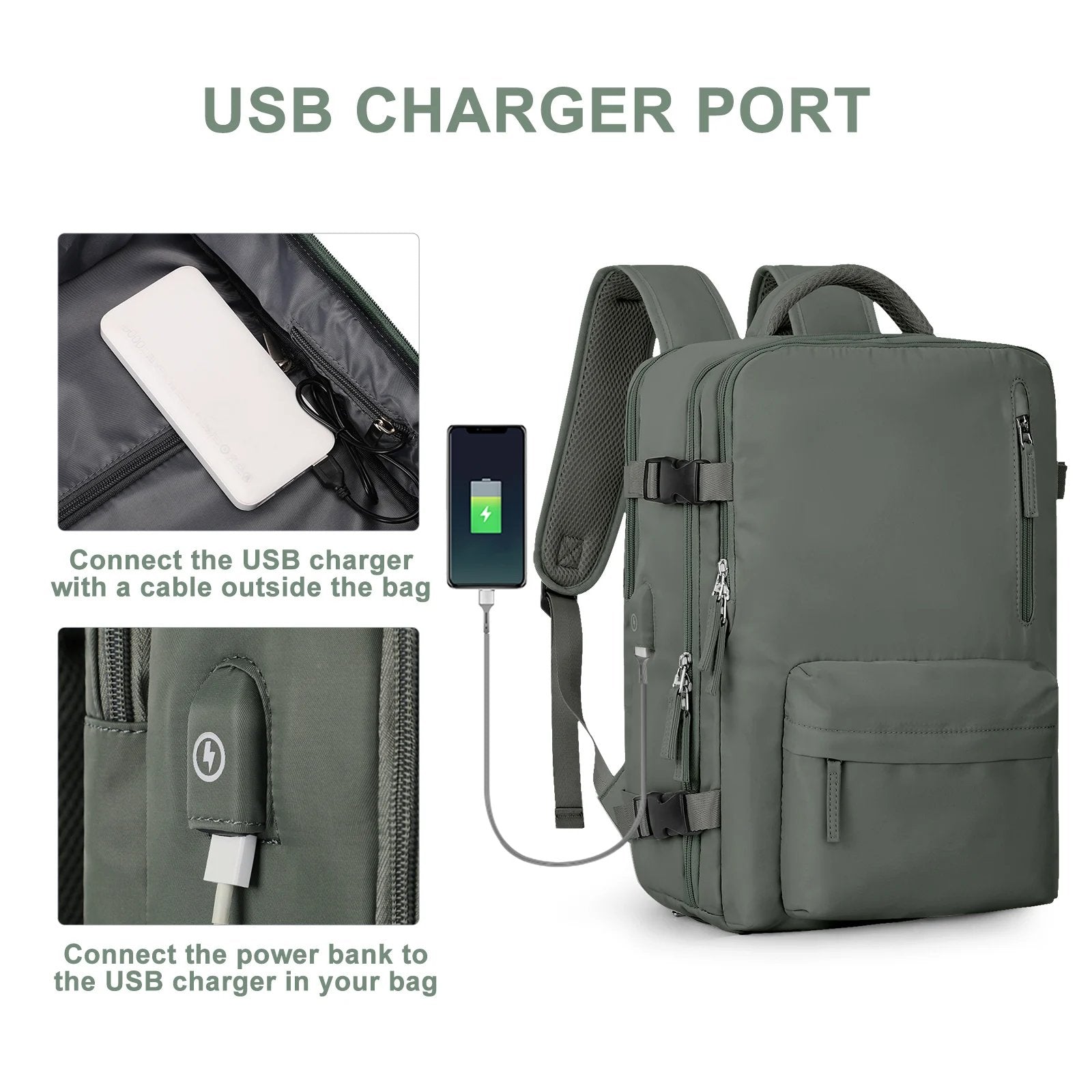 Versatile Travel Backpack | Waterproof Design with USB Port & Anti-Theft Features | Stylish Carry On Backpack for Women 4