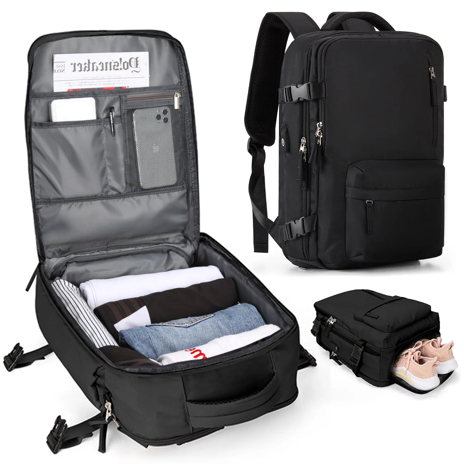 Versatile Travel Backpack | Waterproof Design with USB Port & Anti-Theft Features | Stylish Carry On Backpack for Women 5