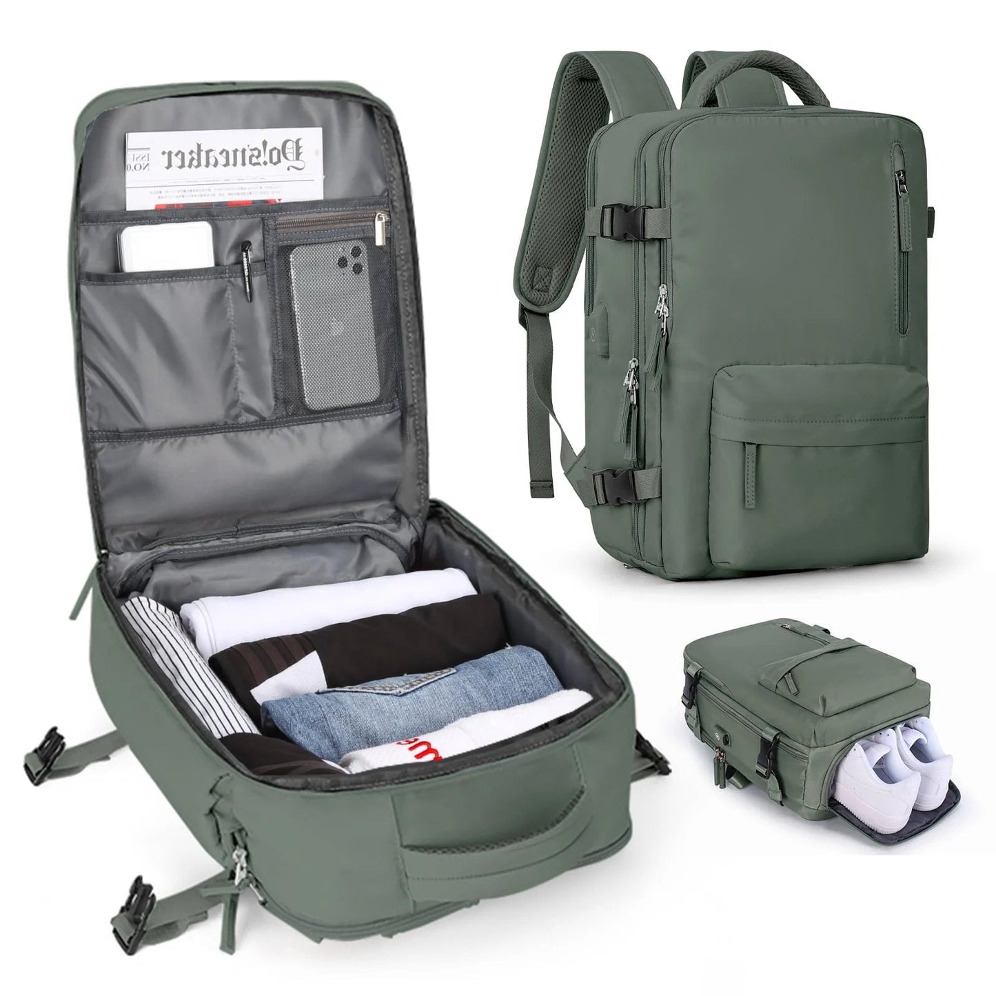 Versatile Travel Backpack | Waterproof Design with USB Port & Anti-Theft Features | Stylish Carry On Backpack for Women 7
