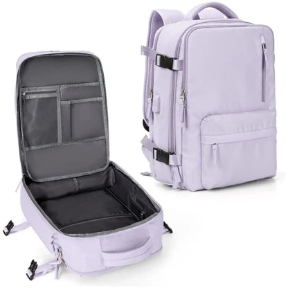 Versatile Travel Backpack | Waterproof Design with USB Port & Anti-Theft Features | Stylish Carry On Backpack for Women 9