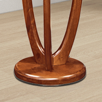 Sculptural Rubberwood Coat Rack, Curved Hooks