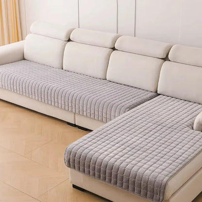 Flannel Sofa Cushion Cover Non-Slip Thickened Plush