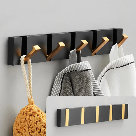 Folding Stainless Steel Wall Hook, Minimalist Space-Saving Design for Any Interior