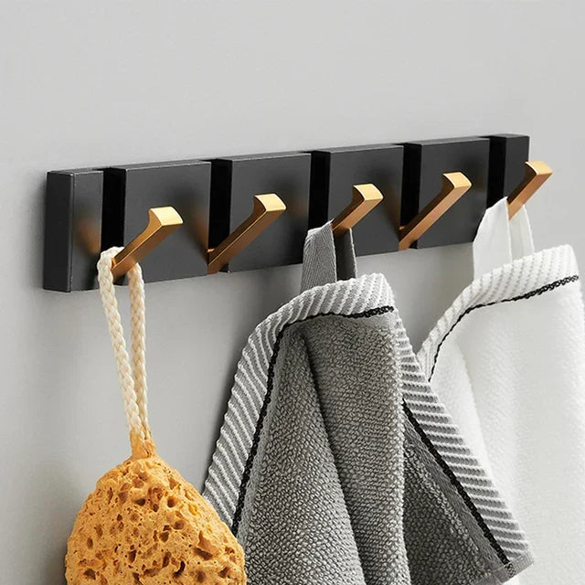 Folding Stainless Steel Wall Hook, Minimalist Space-Saving Design for Any Interior