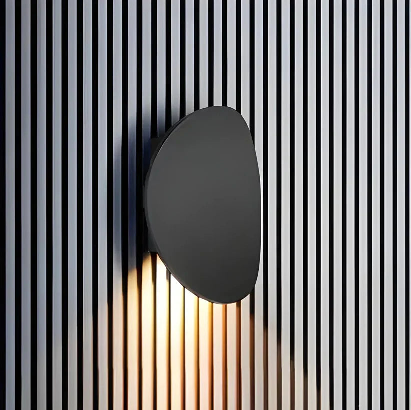 Bedroom Wall Lamp, Aluminum Disc, LED 7W, Black or White, Indoor