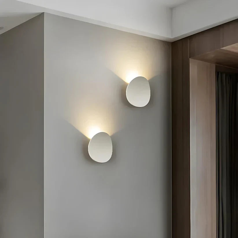 Bedroom Wall Lamp, Aluminum Disc, LED 7W, Black or White, Indoor