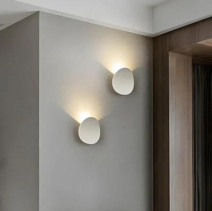 Bedroom Wall Lamp, Aluminum Disc, LED 7W, Black or White, Indoor
