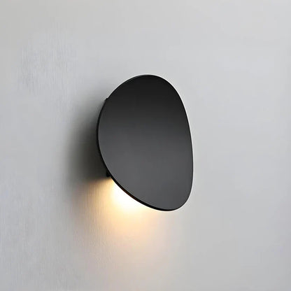 Bedroom Wall Lamp, Aluminum Disc, LED 7W, Black or White, Indoor