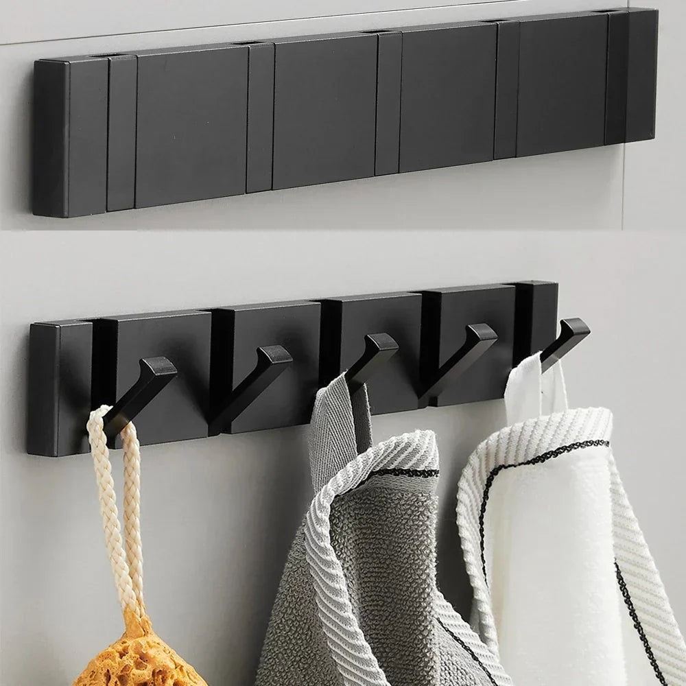 Folding Stainless Steel Wall Hook, Minimalist Space-Saving Design for Any Interior