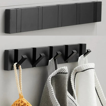Folding Stainless Steel Wall Hook, Minimalist Space-Saving Design for Any Interior