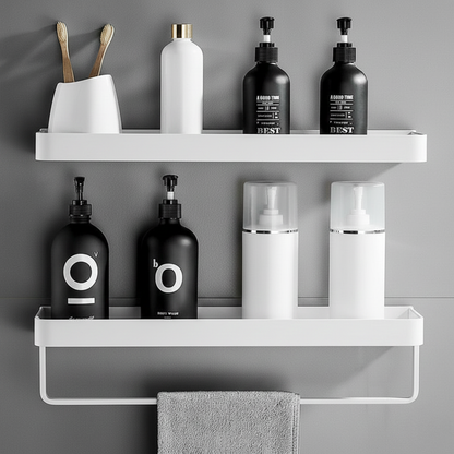 Luxury No-Drill Bathroom Shelf, Stylish, Durable & Space-Saving