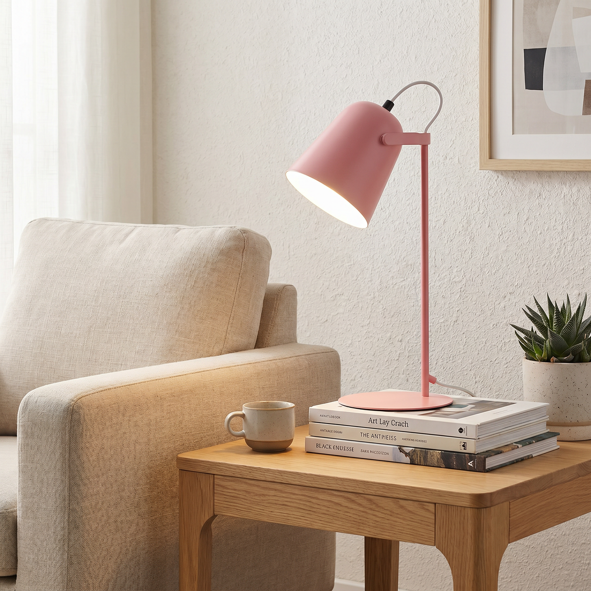 Nordic Iron Bucket Table Lamp, 1-Light Modern