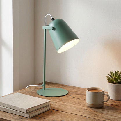 Nordic Iron Bucket Table Lamp, 1-Light Modern