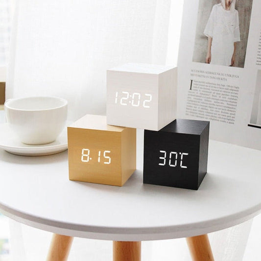 LumiCube – Stylish LED Alarm Clock with Minimalist Design & Smart Features