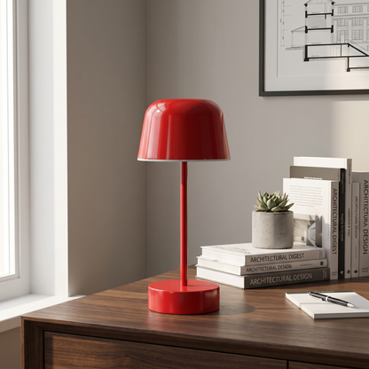 Rechargeable Table Lamp, Dimmable, Iron, Three Light Settings, 3600mAh