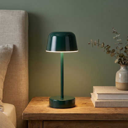 Rechargeable Table Lamp, Dimmable, Iron, Three Light Settings, 3600mAh