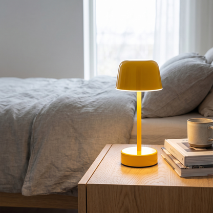 Rechargeable Table Lamp, Dimmable, Iron, Three Light Settings, 3600mAh